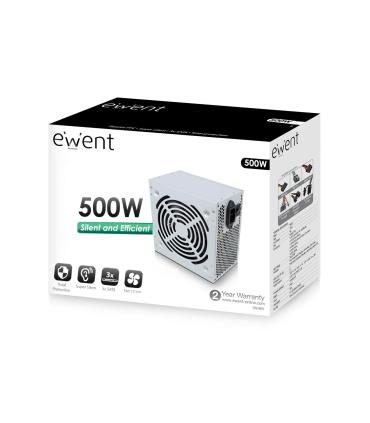 Ewent EW3909 unidad de fuente de alimentación 500 W 20+4 pin ATX ATX Gris