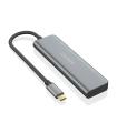 AISENS Hub USB 3.2 Gen1 5G USB-C, USB-C/M-2xUSB-C/H-2xUSB-A/H, Gris, 15 cm