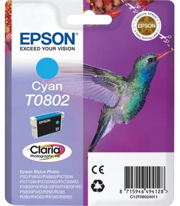 Epson Hummingbird Cartucho T0802 cian