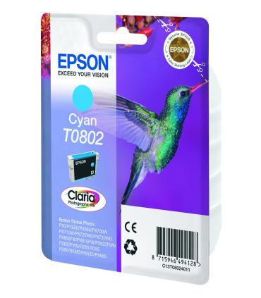 Epson Hummingbird Cartucho T0802 cian