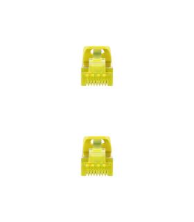 Nanocable Cable de red latiguillo RJ45 LSZH Cat.6A SFTP AWG26, Amarillo, 1.0 m