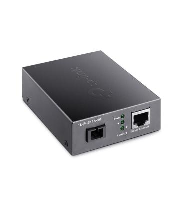 TP-Link TL-FC311A-20 convertidor de medio 1000 Mbit s Monomodo Negro