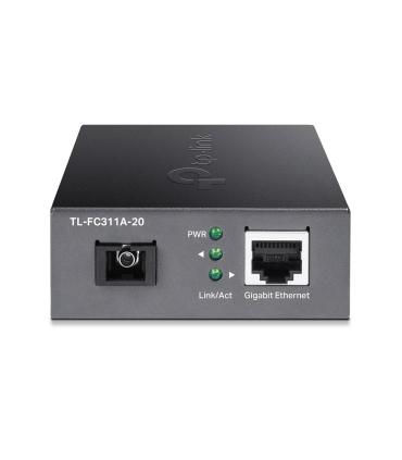 TP-Link TL-FC311A-20 convertidor de medio 1000 Mbit s Monomodo Negro