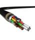 AISENS Cable HDMI V2.1 AOC con Armadura Ultra Alta Velocidad   Hec 8K@60Hz 4K@120Hz 4 4 4 48Gbps, A M-A M, Negro, 20M