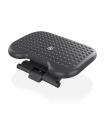 AISENS Reposapiés inclinable y altura ajustable, Negro