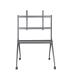 AISENS Soporte De Suelo Pro Con Rueda, 1 Bandeja Para Pantalla Interactiva TV 120kg De 50-86, Negro