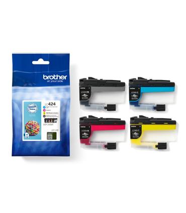 Brother LC-424VAL cartucho de tinta 4 pieza(s) Original Negro, Cian, Magenta, Amarillo
