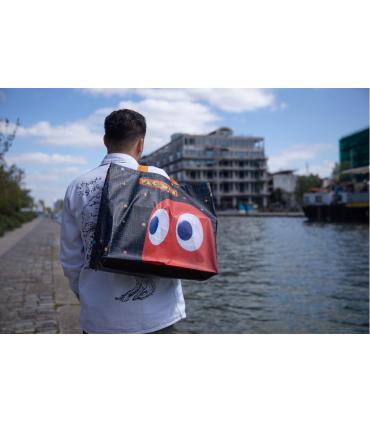 Konix KX PACMAN SHOPPING BAG MAZE Negro Bolso grande