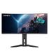 GIGABYTE Monitor de juegos curvo OLED WQHD MO34WQC de 34" - 3440 x 1440, 175Hz, 0.03ms, KVM, 250 cd m², FreeSync Premium Pro,