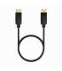 AISENS Cable DISPLAYPORT V1.2 CCS 4K@60Hz, DP M-DP M, Negro, 0.5m