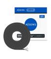 AISENS Cable de Red Exterior Impermeable RJ45 Cat.6 FTP Rigido AWG24, Negro, 100M