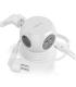 AISENS Regleta de Enchufes Sobremesa Multifuncion con 3 Tomas + 2xUSB-C, 2xUSB-A, 1.4M, Blanco