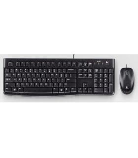 Logitech Desktop MK120 teclado Ratón incluido USB QWERTY Portugués Negro