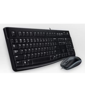 Logitech Desktop MK120 teclado Ratón incluido USB QWERTY Portugués Negro