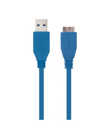 Nanocable CABLE USB 3.0, TIPO A M-MICRO B M, AZUL, 1.0 M