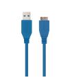 Nanocable CABLE USB 3.0, TIPO A/M-MICRO B/M, AZUL, 1.0 M
