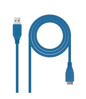 Nanocable CABLE USB 3.0, TIPO A M-MICRO B M, AZUL, 1.0 M