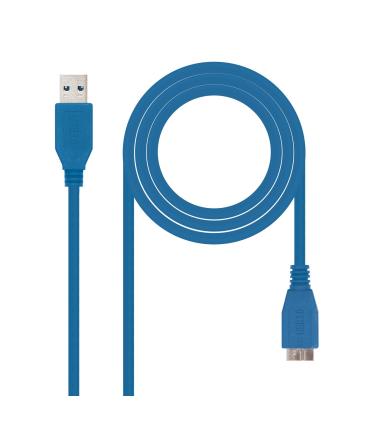 Nanocable CABLE USB 3.0, TIPO A M-MICRO B M, AZUL, 1.0 M