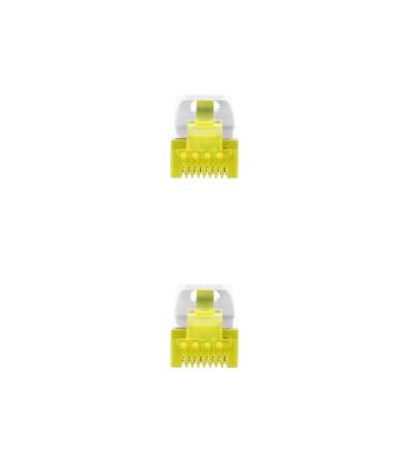 Nanocable Cable de red latiguillo RJ45 LSZH Cat.6A SFTP AWG26, Blanco, 0.5m