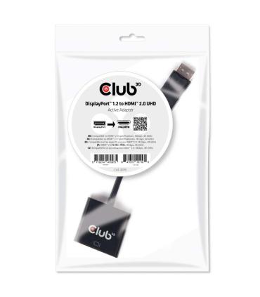 CLUB3D DisplayPort 1.2 a HDMI 2.0 UHD Adaptador Activo