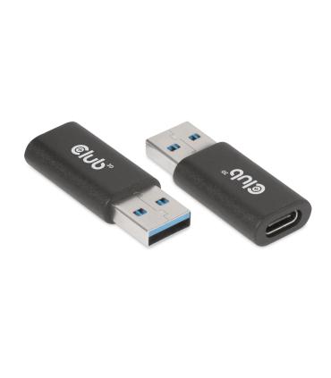 CLUB3D CAC-1525 cambiador de género para cable USB A USB Type C Negro