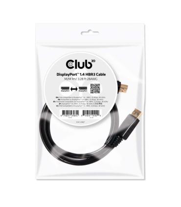 CLUB3D DisplayPort 1.4 HBR3 Cable 1metro Macho Macho 8K60Hz