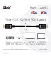 CLUB3D Ultra High Speed HDMI 4K120Hz, 8K60Hz Certified Cable 48Gbps M/M 1 m/3.28 ft