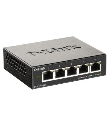 D-Link DGS-1100-05V2 E switch Gestionado L2 Gigabit Ethernet (10 100 1000) Negro