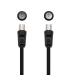 Nanocable 10.26.0202 cable coaxial 3C-2V 1,8 m 9,5 mm Negro