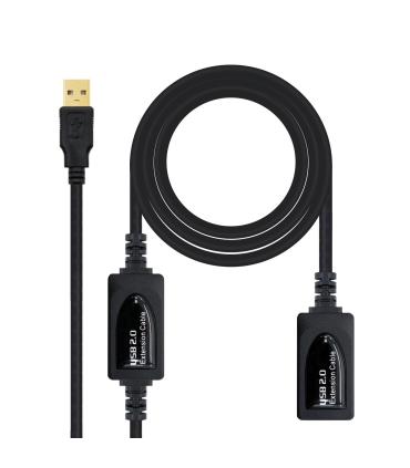 Nanocable CABLE USB 2.0 PROLONGADOR CON AMPLIFICADOR, TIPO A M-A H, 10 M