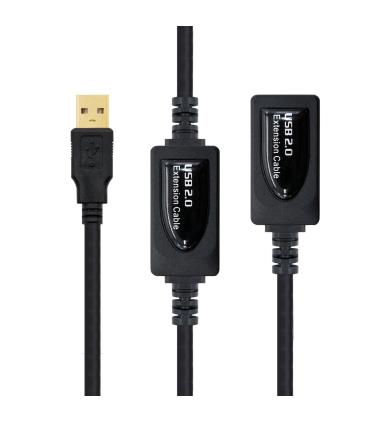 Nanocable CABLE USB 2.0 PROLONGADOR CON AMPLIFICADOR, TIPO A M-A H, 10 M