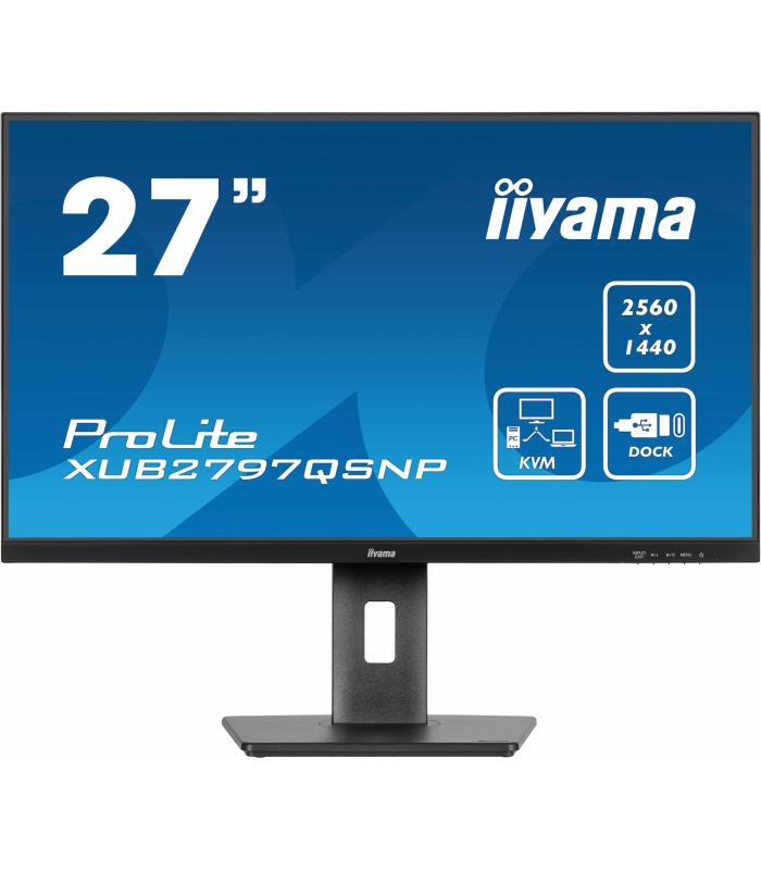 iiyama ProLite XUB2797QSNP-B1 pantalla para PC 68,6 cm (27") 2560 x 1440 Pixeles Wide Quad HD LED Negro