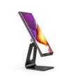 AISENS Soporte De Sobremesa Tamaño M Ajustable (1 Pivote) Para Movil / Tablet, Negro