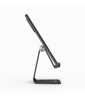 AISENS Soporte De Sobremesa Tamaño M Ajustable (1 Pivote) Para Movil   Tablet, Negro