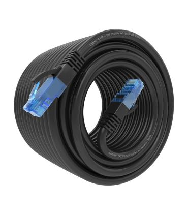 AISENS Cable De Red Latiguillo RJ45 Cat.6 UTP AWG26 CCA, Negro, 15 m
