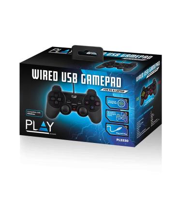 Ewent Play Negro USB 2.0 Gamepad Analógico Digital PC