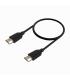 AISENS Cable HDMI V2.0 CCS Premium Alta Velocidad   Hec 4K@60Hz 18Gbps, A M-A M, Negro, 0.5m