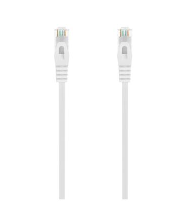 AISENS Cable de Red Latiguillo RJ45 LSZH Cat.6A 500 Mhz UTP AWG24, Blanco, 1.0M