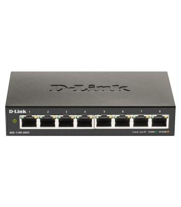 D-Link DGS-1100-08V2 Gestionado L2 Gigabit Ethernet (10 100 1000) Negro