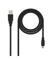 Nanocable CABLE USB 2.0, TIPO A M-MINI USB 5PIN M, 0.5 M