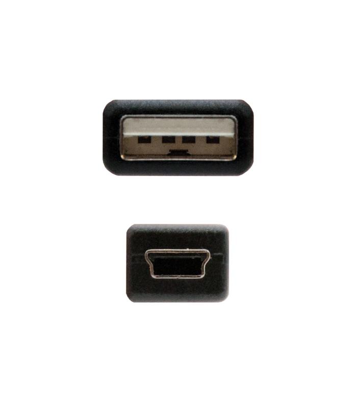Nanocable CABLE USB 2.0, TIPO A M-MINI USB 5PIN M, 0.5 M