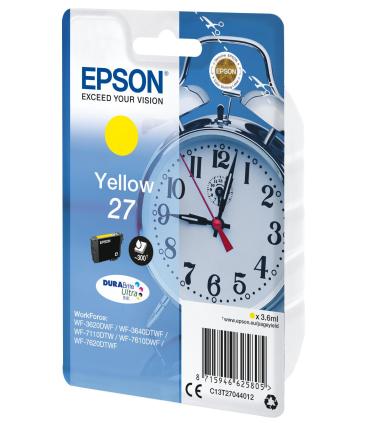 Epson Alarm clock Singlepack Yellow 27 DURABrite Ultra Ink