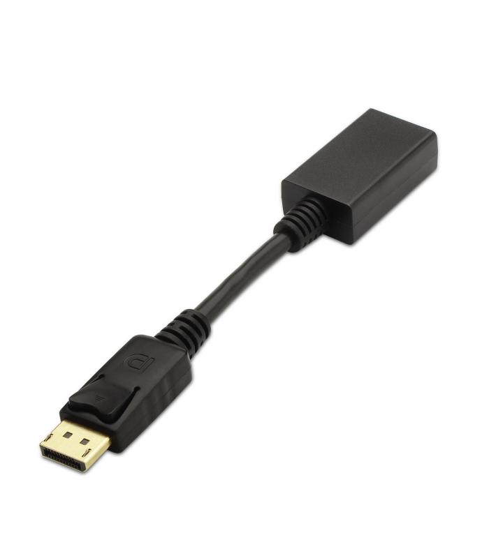 AISENS A125-0134 adaptador de cable de vídeo 0,15 m DisplayPort HDMI Negro