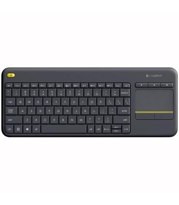 Logitech K400 Plus Tv teclado Hogar RF inalámbrico QWERTY Español Negro
