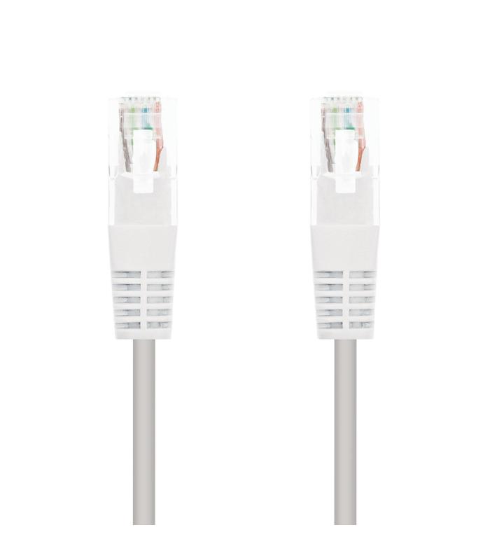 Nanocable CABLE RED LATIGUILLO RJ45 CAT.6 UTP AWG24, BLANCO, 1.0 M