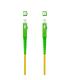 Nanocable Cable de Fibra Óptica SC APC a SC APC Monomodo Simplex LSZH, Amarillo, 15m