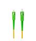 Nanocable Cable de Fibra Óptica SC APC a SC APC Monomodo Simplex LSZH, Amarillo, 15m