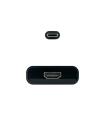 Nanocable Conversor USB-C a HDMI 4K, USB-C M-HDMI H, Negro, 15 cm