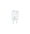 TooQ Cargador de Pared USB-C PD20W, Blanco