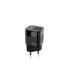 TooQ Cargador de Pared USB-C PD + USB-A QC 20W, Negro